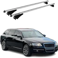 Menabo Dachträger Grundtäger für Audi A6 C6 Avant 2004-2011 75kg Alu Silber 2x