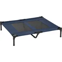 PawHut Hundeliege outdoor Schlafplatz Hundebett Hundesofa Haustierbett Katzenbett Dunkelblau 92 x 76 x 18 cm