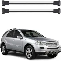 Omtec Dachträger Gepäckträger für Mercedes M Klasse W164 2005-2011 Aluminium Grau