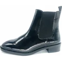 Tamaris Damen Chelsea Boot schwarz Lack