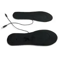 INF Beheizte Einlegesohlen mit Temperaturregelung Black 35-41