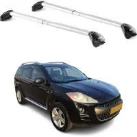 Aurilis Dachträger Grundtäger für Peugeot 4007 2007-2012 5 tür 100kg Alu Silber 2x ABE