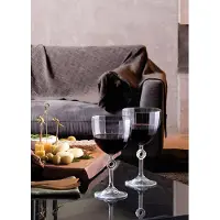 Hermia Concept , Amore-KS - 270, Weinglas-Set (6-teilig), Transparent, 100% GLAS, 6,6 x 6,6 x 16,8 cm