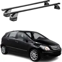 Omac Menabo Dachträger für Mercedes B Klasse W245 2005-2011 75kg Stahl Schwarz 2x