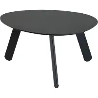 Lesli Living Indoor & Outdoor Beistelltisch "Tiki" oval schwarz