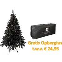 Excellent Trees Künstlicher Weihnachtsbaum Tannenbaum Christbaum Schwarz LED Stavanger Black 180 cm mit Beleuchtung, 350 Lämpchen Beleuchtet