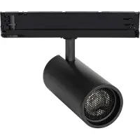 LEDKIA 3-Phasenstromschiene LED-Strahler 30W Fasano Blendfrei CCT Wählbar Dimmbar DALI Schwarz 2700K - 3200K - 4000K Wählbar (Warm-Neutral)