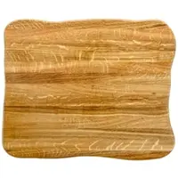 DELUKE Schneidebrett Holz groß DOLU [KLINGENSCHONEND] - 40x33x4,5cm, Eichenholz | Holzbrett Küchenbrett Servierbrett | Hellbraun