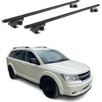 Aurilis Dachträger Grundtäger für Dodge Journey 2008-2011 5 tür 90kg Alu Schwarz 2x ABE