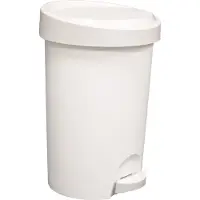 Eda Plastiques EDA Tret-Abfallbehälter Stepy 15 Liter PP weiß