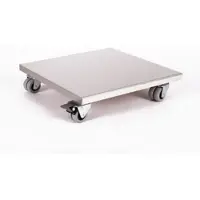 Szagato Möbelroller / Pflanzenroller (Profi) 40x40 cm, Edelstahl, 300kg, Doppelrollen + Bremse, Marke: , Made in Germany