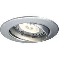 Paulmann Premium Einbauleuchten Set schwenkbar LED 3x3,5W 2700K 230V GU10 51mm Chrom matt/Alu Zink