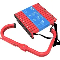 SAVS ESC-4S Fluchtleiter 4,5 Meter - 2 Etagen - Feuerwehrleiter - Notleiter - Rettungsseil - Einziehbare Brandschutzleiter - Rettungsleiter