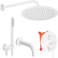 REA Unterputz Wannen-/Duschset Lungo WHITE + BOX