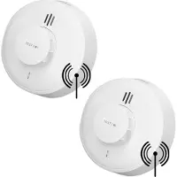 SAVS H10-W Drahtlos vernetzbarer Hitzemelder 2 Stück – 10-Jahres-Batterie – Küchenmelder – Optionales WLAN – LinkSmart
