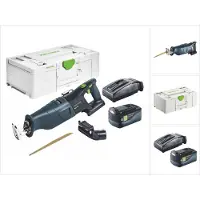 Festool RSC 18 EB-Basic Akku Säbelsäge 18 V Brushless + 1x Akku 5,0 Ah + Ladegerät + Systainer