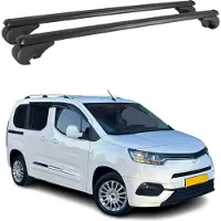 Omtec Dachträger für Toyota Proace City 2019-2025 Gepäckträger Grundträger Alu Schwarz