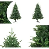 vidaXL Künstlicher Weihnachtsbaum Grün 210 cm PVC PE - Künstlicher Weihnachtsbaum - Künstliche Weihnachtsbäume - Weihnachtsbaum - Weihnachtsbäume
