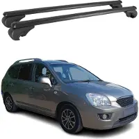 Omtec Dachträger für Kia Carens Kombi 2006-2013 Gepäckträger Grundträger Alu Schwarz