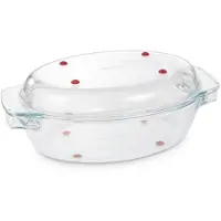 Tescoma Ovaler Bräter mit Deckel GrandCHEF 35 x 21 cm, aus Glas