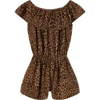 Name it Kurzoverall "NKFVINAYA PLAYSUIT FFF" Kunstfaser, elastischer Bund, Allover-Druck