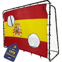 Best Sporting Fußballtor-Set 213 x 152 x 76 cm in Schwarz mit Torwand "Spanien"