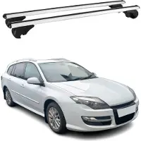 Omtec Dachträger Grundtäger für Renault Laguna Grandtour 2007-2015 75kg Alu Silber 2x