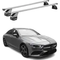 Menabo Dachträger Grundtäger für Mercedes CLA C118 2019-2025 75kg Stahl Grau 2x