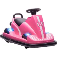 AIYAPLAY 6V Kinder Autoscooter Kinder Elektroauto mit 2 Motor Hupe LED Musik