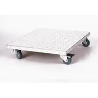 Szagato Möbelroller / Pflanzenroller (Profi) 50x50 cm, ALU, 150kg, PU-Rolle + Bremse, Marke: , Made in Germany