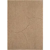 Carpetsale24 In- & Outdoor Teppich Wetterfest im natürlichen Jute-Look, ideal für Wohnzimmer, Küche, Terrasse & Balkon, Grösse: 120x170 cm