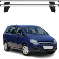 Menabo Dachträger Grundtäger für Opel Zafira B 2008-2011 FL 75kg Alu Silber 2tlg