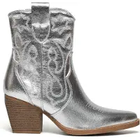Smile Favorites Cowboylaarzen Zilver Kort Star