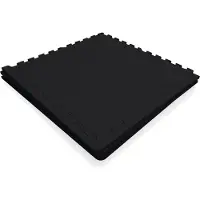 Gorilla Sports Bodenschutzmatte - Set, 4 Stücke, 61x61 cm, EVA, Rutschfest, Schwarz - Bodenmatte, Schutzmatte, Puzzlematte, Fitness Unterlegmatte