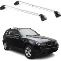 Aurilis Dachträger Grundtäger für BMW X3 E83 2004-2010 5 tür 100kg Alu Silber 2 tlg ABE