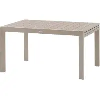 Hespéride Ausziehbarer, verschiebbarer gartentisch "evasion" holzoptik leinen &amp ton 10 plätze lates aus aluminium -