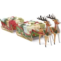 Graine Créative Adventskalender Rentiere und Weihnachtsschlitten zum Bauen