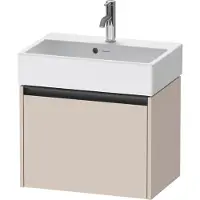 Duravit Waschtischunterschrank Ketho.2 Compact 58,4x39x44cm, 1 Ausz., wandhängend, taupe matt