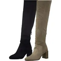 Tamaris Damen Stiefel Langschaft Blockabsatz 1-25509-27, Größe:40 EU, Farbe:Schwarz