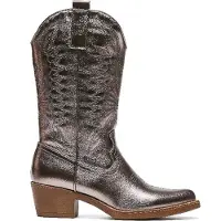 Smile Favorites Cowboylaarzen Gun Metallic Stiksels