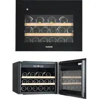 Wolkenstein EWTS64-28ED, Weinkühler mit Kompressor, Integriert, 28 Flasche(n), G, Innenbeleuchtung, Schwarz