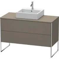 Duravit Waschtischunterbau XSQUARE 778x1200x548mm flannel grey seidenmatt 778 x 1200 x 548 mm flannel grey seidenmatt