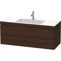 Duravit Waschtischunterschrank c-bonded L-Cube 120x48cm, 1 HL, N geb., 2 Schub., wandhängend