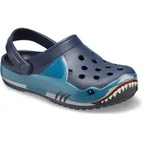 Crocs Funlab Shark Band Lights Clog Kids Navy Croslite Größe: 22/23 Normal