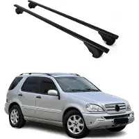 Omac Dachträger Grundtäger für Mercedes ML Klasse W163 1998-2005 75kg Metall Schwarz