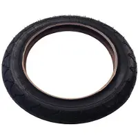 Burley Travoy Ersatzreifen 12,5" x 2" Schwarz - Komplett mit Achse & Schlauch.
