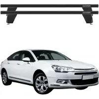 Menabo Dachträger Grundtäger für Citroen C5 2007-2017 75kg Alu Schwarz 2 tlg