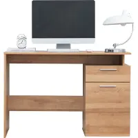 Acaza Für größere Ansicht Maus über das Bild ziehen - Schreibtisch - Computertisch - Bürotisch - Desk - 110x75x53 cm - Helle Eiche