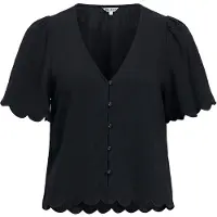 Object V-ausschnitt Bluse Schwarz 42