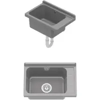 QLS Ausgussbecken Waschtrog Spülbecken Becken Kammer Garten Waschraum Werkstatt 10872